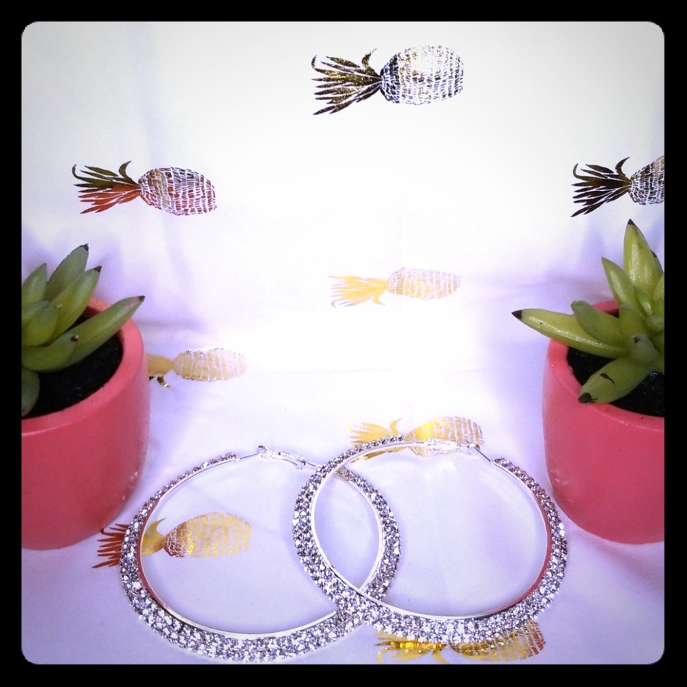 Rhinestone earrings